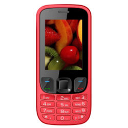 IKALL K6303 Dual SIM Mobile Phone with 1800mAh Battery and 2.4-inch Screen (Red)