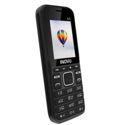 Inovu A7i Dual Sim Feature Mobile Phone with 1000 mAh Battery (Black)