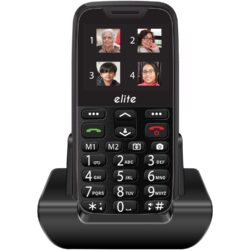 SENIOR WORLD Easyfone Elite Senior Citizen Friendly Mobile Phone with SOS Button, 1000mAh Battery and 2.3-inch screen (Black)