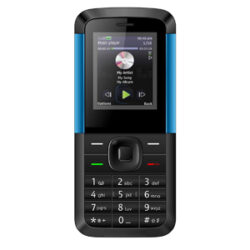 IKALL Basic Feature Mobile Phone (Dual SIM, Black and Blue, 64MB)