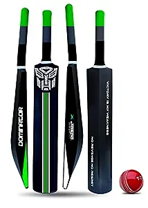 Jaspo Dominator-x Senior Plastic Cricket Full Size Bat (34” X 4.5” inch) for All Age Group with Soft Cricket Ball (Dominator-BAT)